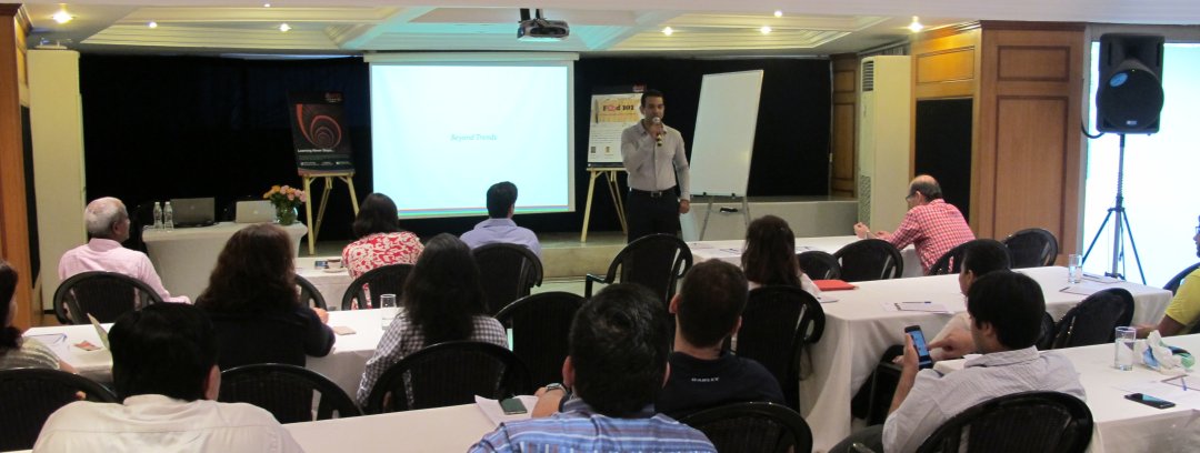Ravi Wazir conducting an open to public workshop on the food business via Avid Learning, the literary arm of Essar Group
